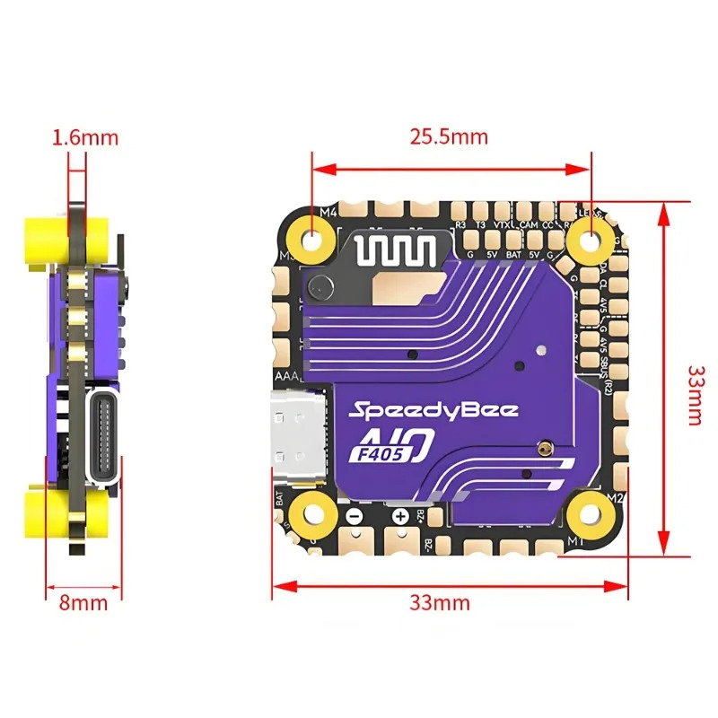 وحدة تحكم طيران SpeedyBee F405 - مراجعة Drone Flight Controller وسعره